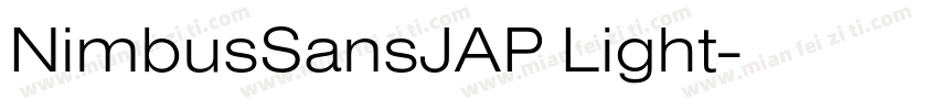 NimbusSansJAP Light字体转换